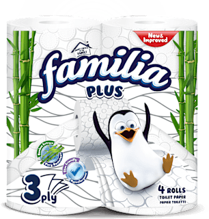 3-пластова тоалетна хартия без аромат familia