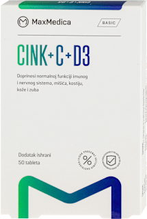 Cink+C+D3 tablete MaxMedica