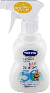 SENSITIVE- dečiji losion za zaštitu od sunca, u spreju, SPF 50 TOP TEN