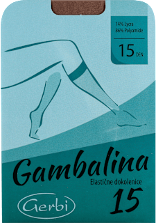 Gambalina dkolenica, 15 DEN, svetlo braon Gerbi