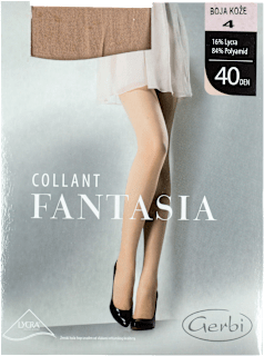 Fantasia hulahopke 40 DEN boja kože, veličina 4 Gerbi