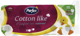 Cotton like - Comfort line natural toaletni papir 3-slojni Perfex