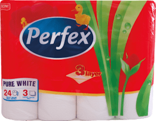 PURE WHITE toaletni papir 3-slojni Perfex