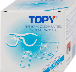 Vlažne maramice za čišćenje naočara TOPY COMPANY