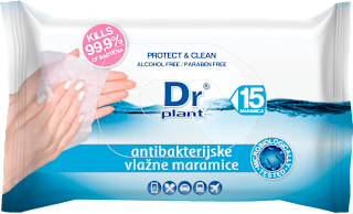 Antibakterijske vlažne maramice Dr Plant