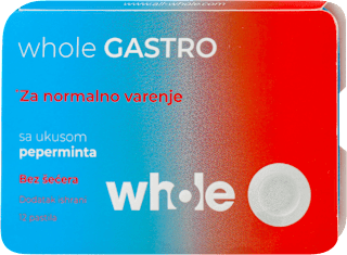 whole GASTRO pastile - sa ukusom peperminta WHOLE