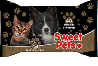 Vlažne maramice za kućne ljubimce Sweet Pets