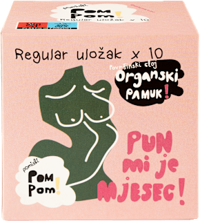 Regular higijenski ulošci s krilcima POM POM