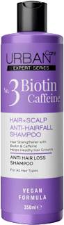 Șampon anti-cădere și regenerare cu biotină și cafeină URBAN Care