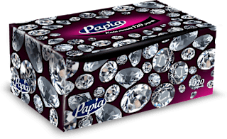 Двуслойни кърпи в кутия, различни видове Papia