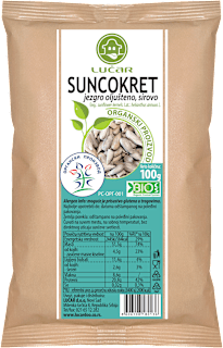 SUNCOKRET jezgro - oljušteno, sirovo LUČAR
