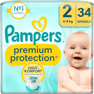 Windeln Premium Protection Gr. 2 Mini (4-8 kg) Pampers