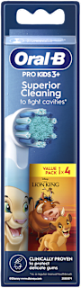 Testine di ricambio kids Superior Cleaning Re Leone Oral-B