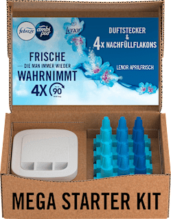 Lufterfrischer Duftstecker 3 Volution Aprilfrisch Starterset inkl.4er Nachfüllpack  (4x20 ml) Febreze