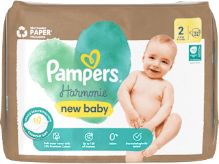 Plienky veľkosť 2 (4 - 8 kg) Pampers Harmonie