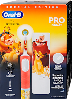 Pro Kids 3+ električna četkica za zube + etui Kralj lavova Oral-B