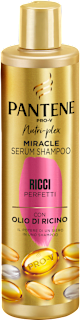 Shampoo Miracle Serum Ricci Perfetti con olio di ricino PANTENE PRO-V