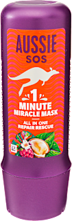 Balzsam SOS 1 Minute Miracle All In One Repair, száraz, károsodott hajra Aussie