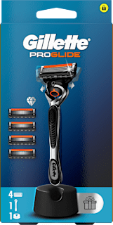 Aparat de ras PROGLIDE + suport + 4 rezerve Gillette