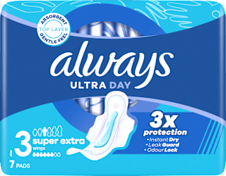 Превръзки Ultra Day с крилца, размер 3 always