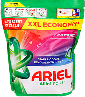 Mosókapszula színes ruhákhoz XXL Economy Ariel