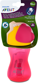Чаша със сламка в розово Bendy, 12м+ PHILIPS AVENT