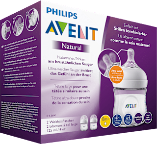 Babyflasche Natural, weiß, von Geburt an, 125ml PHILIPS AVENT