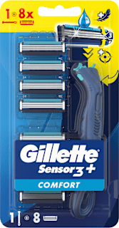 Sensor3+ COMFORT drška brijača + 8 glava za brijač Gillette