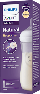 Шише за хранене с биберон Natural Response, 3+м PHILIPS AVENT