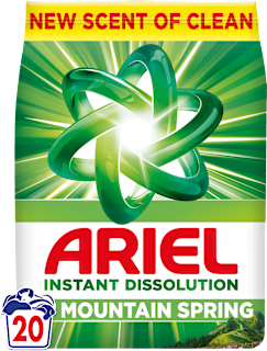 Detergent pudră de rufe mountain spring 20 spălări ARIEL