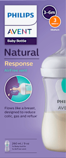 Babyflasche Natural Response AirFreeVentil, ab dem 3. Monat, 260ml PHILIPS AVENT