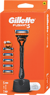 FUSION5 muški brijač: drška + 5 dopuna + postolje Gillette