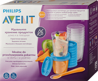 Etető szett 10x180ml + 10x240ml VIA poharak etetőkanállal PHILIPS AVENT