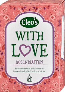 With Love Kräutertee Rosenblüten Cleo's