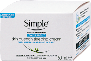 Water Boost skin quench noćna krema za lice Simple