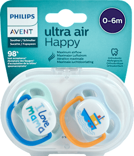 Schnuller ultra air Happy 0-6 Monate sortiert PHILIPS AVENT