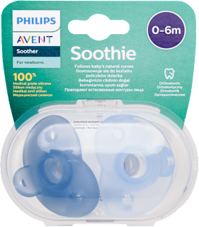 Cumlík Soothie 0-6 m - modrý PHILIPS AVENT
