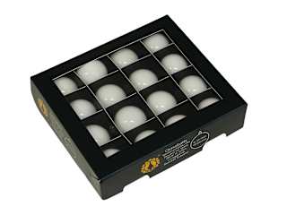 Globuri alb opal din sticlă pentru brad 30mm OTHMAR DECORATIONS