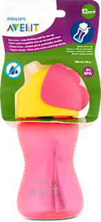 Šolja sa slamkom - roze, od 12. meseca PHILIPS AVENT