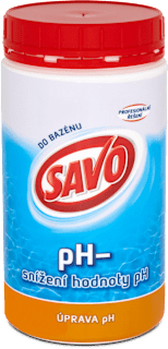 Prípravok na zníženie hodnoty pH- do bazénu SAVO