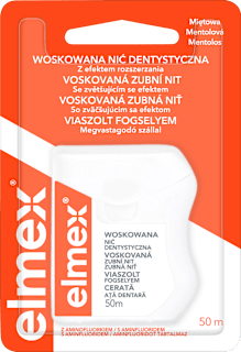 Voskovaná zubná niť elmex