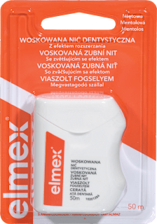 Voskana zobna nitka z aromo mete elmex