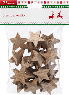 Streudeko, Holzsterne, natur Dekorieren & Einrichten
