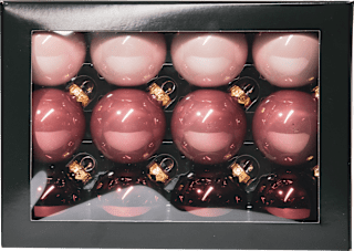 Globuri roz din sticlă pentru brad 57mm OTHMAR DECORATIONS