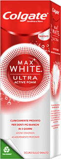 Dentifricio sbiancante Max White Ultra Active Foam Colgate