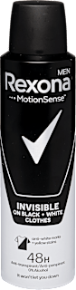 Deo spray Motionsense Invisible Black & White Rexona men