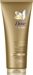 Selbstbräuner Lotion gradual tanning medium to dark Dove