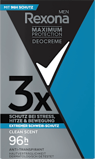 Antitranspirant Deocreme Men Maximum Protection Clean Scent Rexona men
