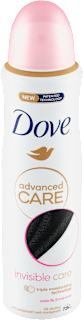 Advanced Care antiperspirant sprej Invisible Care Dove