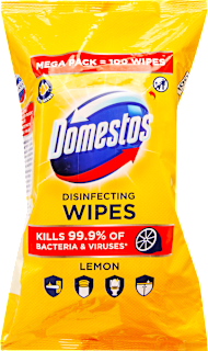 Higiénikus törlőkendő, lemon Domestos
